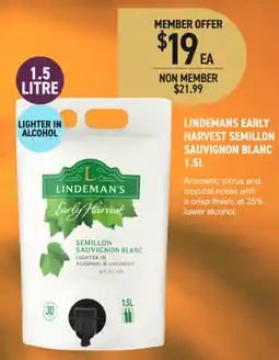 Dan Murphy's Lindemans early harvest semillon sauvignon blanc offer