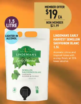 Dan Murphy's Lindemans early harvest semillon sauvignon blanc offer