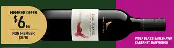 Dan Murphy's Wolf blass eaglehawk cabernet sauvignon offer