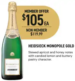 Dan Murphy's Heidsieck monopole gold offer