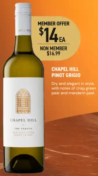 Dan Murphy's Chapel hill pinot grigio offer