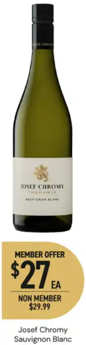 Dan Murphy's Josef Chromy Sauvignon Blanc offer