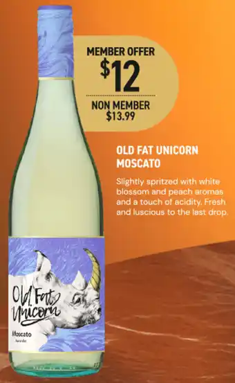 Dan Murphy's Old fat unicorn moscato offer