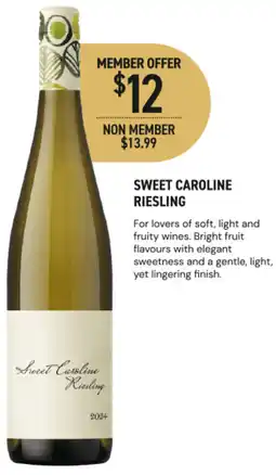 Dan Murphy's Sweet caroline riesling offer