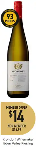 Dan Murphy's Krondorf Winemaker Eden Valley Riesling offer