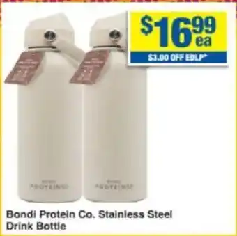 My Chemist Bondi Protein Co. Stainless Steel Drink Bottle offer