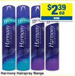 My Chemist Harmony Hairspray Range offer