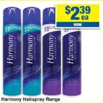 My Chemist Harmony Hairspray Range offer