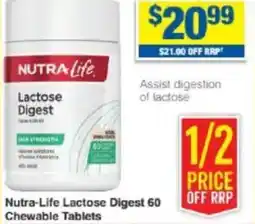 My Chemist Nutra-Life Lactose Digest offer