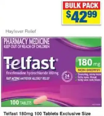 My Chemist Telfast 180mg Exclusive Size offer