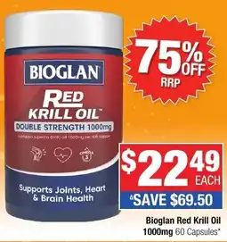 Direct Chemist Outlet Bioglan Red Krill Oil 1000mg offer