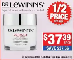 Direct Chemist Outlet Dr Lewinn's Ultra R4 Lift & Firm Day Cream offer