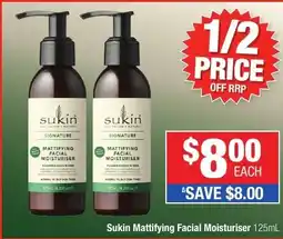 Direct Chemist Outlet Sukin Mattifying Facial Moisturiser offer