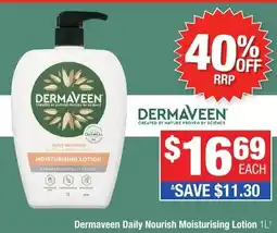 Direct Chemist Outlet Dermaveen Daily Nourish Moisturising Lotion offer