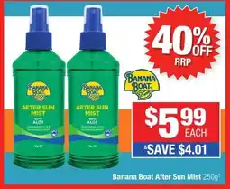 Direct Chemist Outlet Banana Boat After Sun Mist offer