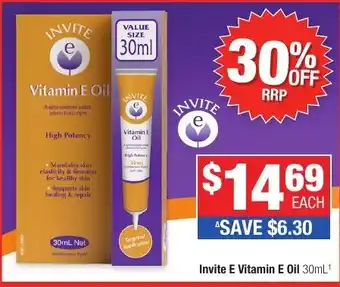 Direct Chemist Outlet Invite E Vitamin E Oil offer