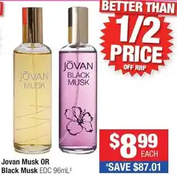 Direct Chemist Outlet Jovan Musk OR Black Musk EDC offer