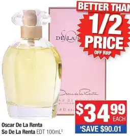 Direct Chemist Outlet Oscar De La Renta So De La Renta EDT offer