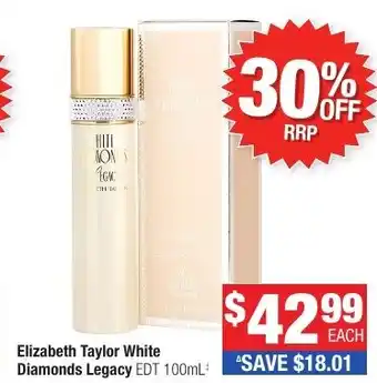 Direct Chemist Outlet Elizabeth Taylor White Diamonds Legacy EDT offer