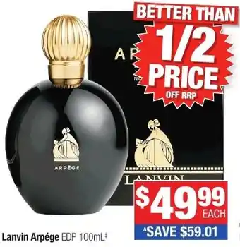 Direct Chemist Outlet Lanvin Arpége EDP offer