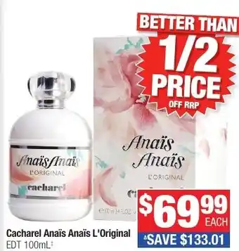 Direct Chemist Outlet Cacharel Anaïs Anaïs L'Original EDT offer