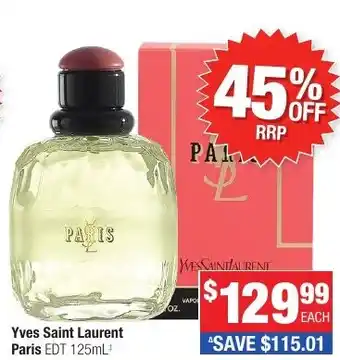 Direct Chemist Outlet Yves Saint Laurent Paris EDT offer