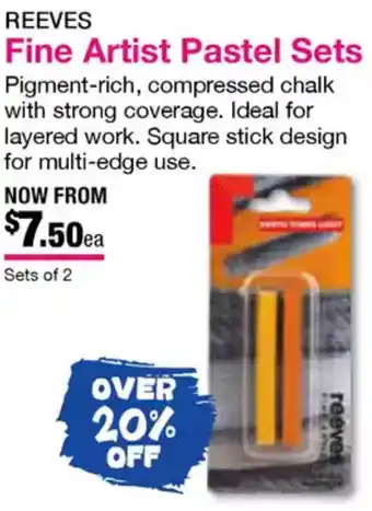 Eckersley's Art & Craft Fine Artist Pastel Sets offer