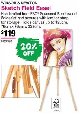 Eckersley's Art & Craft Sketch Field Easel offer