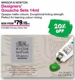 Eckersley's Art & Craft Designers' Gouache Sets offer