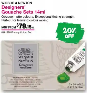 Eckersley's Art & Craft Designers' Gouache Sets offer