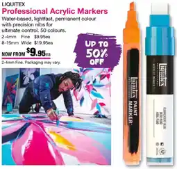 Eckersley's Art & Craft Professional Acrylic Markers offer