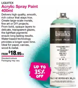 Eckersley's Art & Craft Acrylic Spray Paint offer