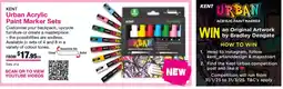 Eckersley's Art & Craft Urban Acrylic Paint Marker Sets offer