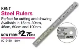 Eckersley's Art & Craft Steel Rulers offer