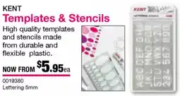 Eckersley's Art & Craft Templates & Stencils offer