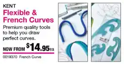 Eckersley's Art & Craft Flexible & French Curves offer