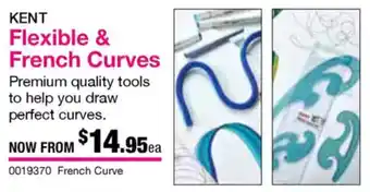 Eckersley's Art & Craft Flexible & French Curves offer