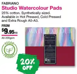 Eckersley's Art & Craft Studio Watercolour Pads offer