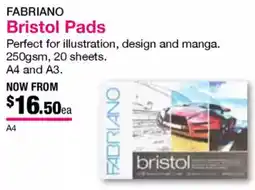 Eckersley's Art & Craft Bristol Pads offer