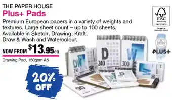 Eckersley's Art & Craft Plus+ Pads offer