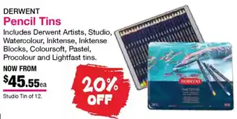 Eckersley's Art & Craft Pencil Tins offer