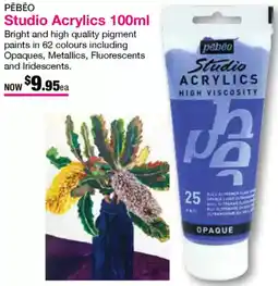 Eckersley's Art & Craft Studio Acrylics offer