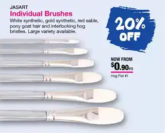 Eckersley's Art & Craft Individual Brushes offer