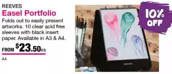 Eckersley's Art & Craft Easel Portfolio offer