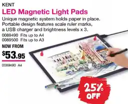 Eckersley's Art & Craft LED Magnetic Light Pads offer