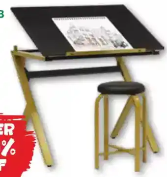 Eckersley's Art & Craft Stellar Drawing Table with Stool offer