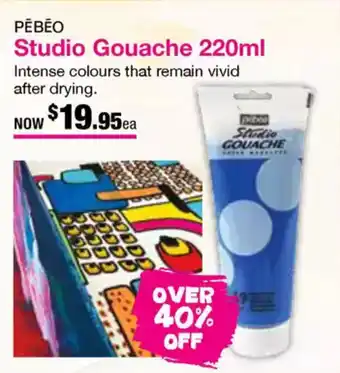 Eckersley's Art & Craft Studio Gouache offer