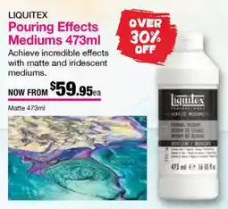 Eckersley's Art & Craft Pouring Effects Mediums offer