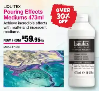 Eckersley's Art & Craft Pouring Effects Mediums offer