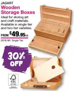 Eckersley's Art & Craft Wooden Storage Boxes offer